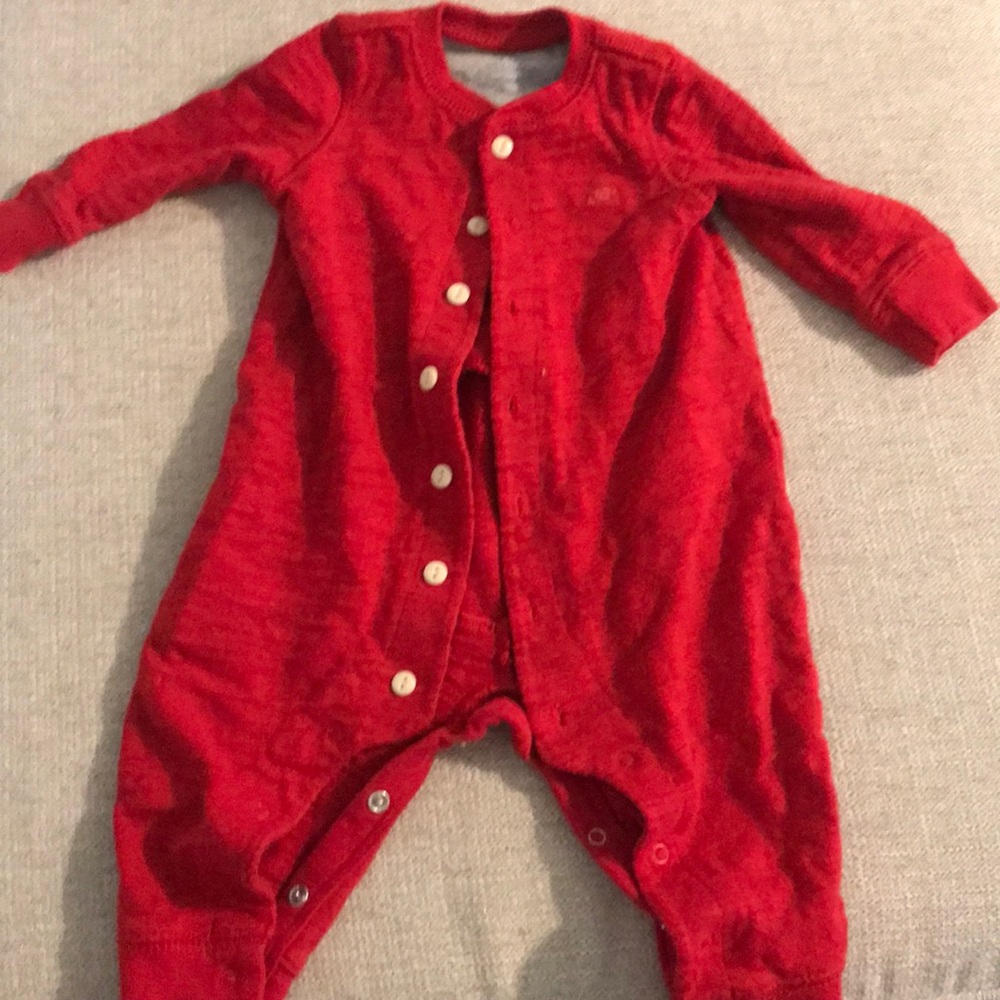 Red one piece outfit